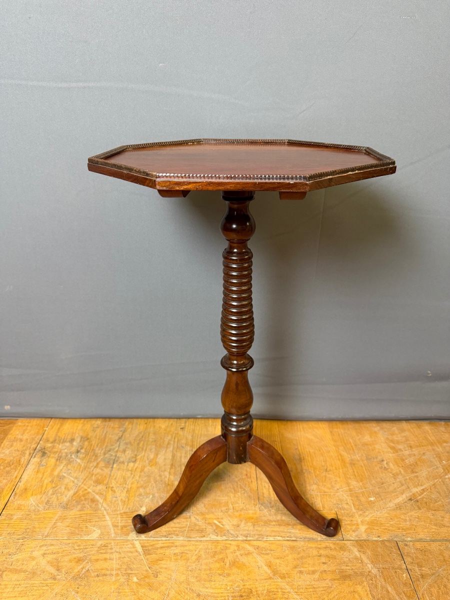 Louis Philippe Mahogany Pedestal Table, 19th Century