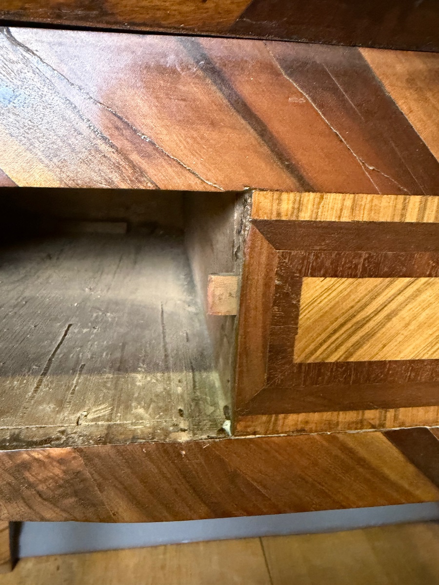 Louis XV Sloping Desk In 18th Century Marquetry-photo-4