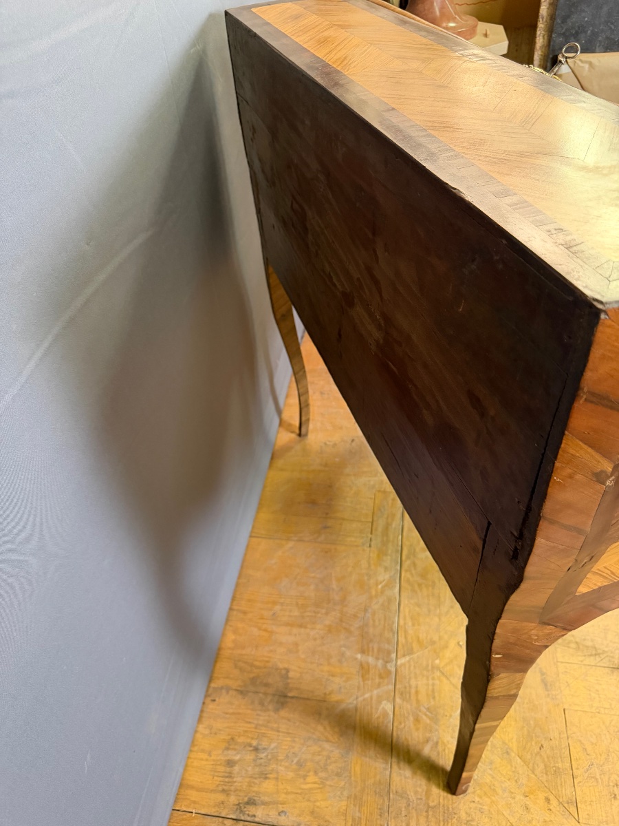 Louis XV Sloping Desk In 18th Century Marquetry-photo-5