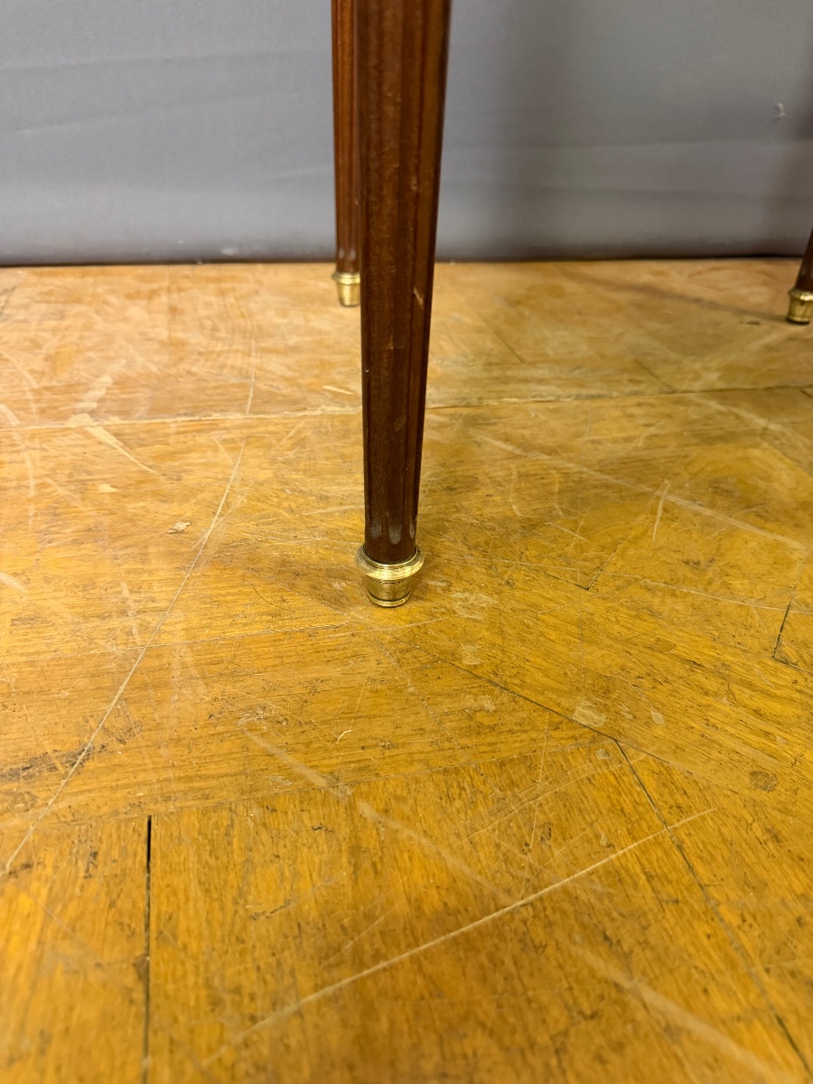 Louis XVI Mahogany Bouillotte Table, 20th Century-photo-3