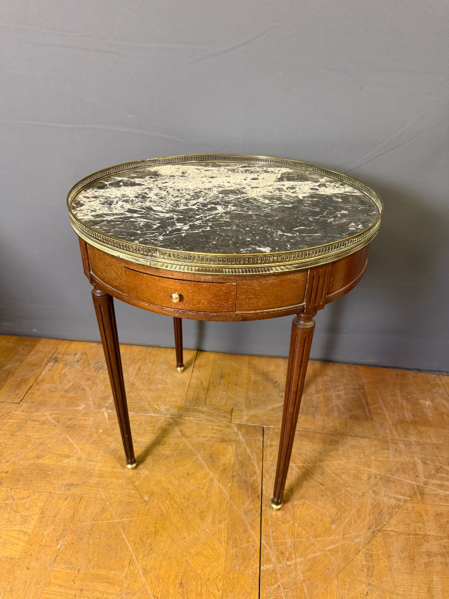 Louis XVI Mahogany Bouillotte Table, 20th Century