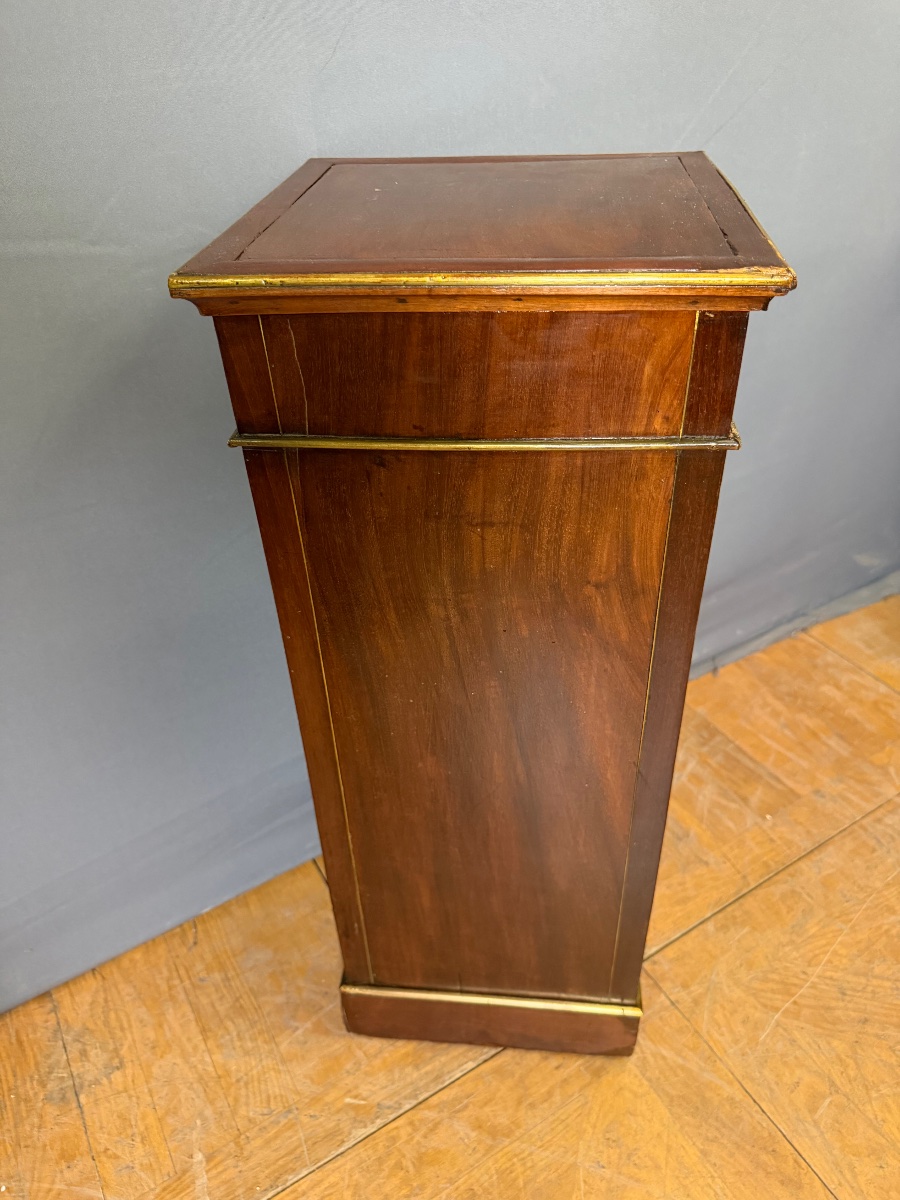 Chevet Directoire en Acajou et laiton-photo-3