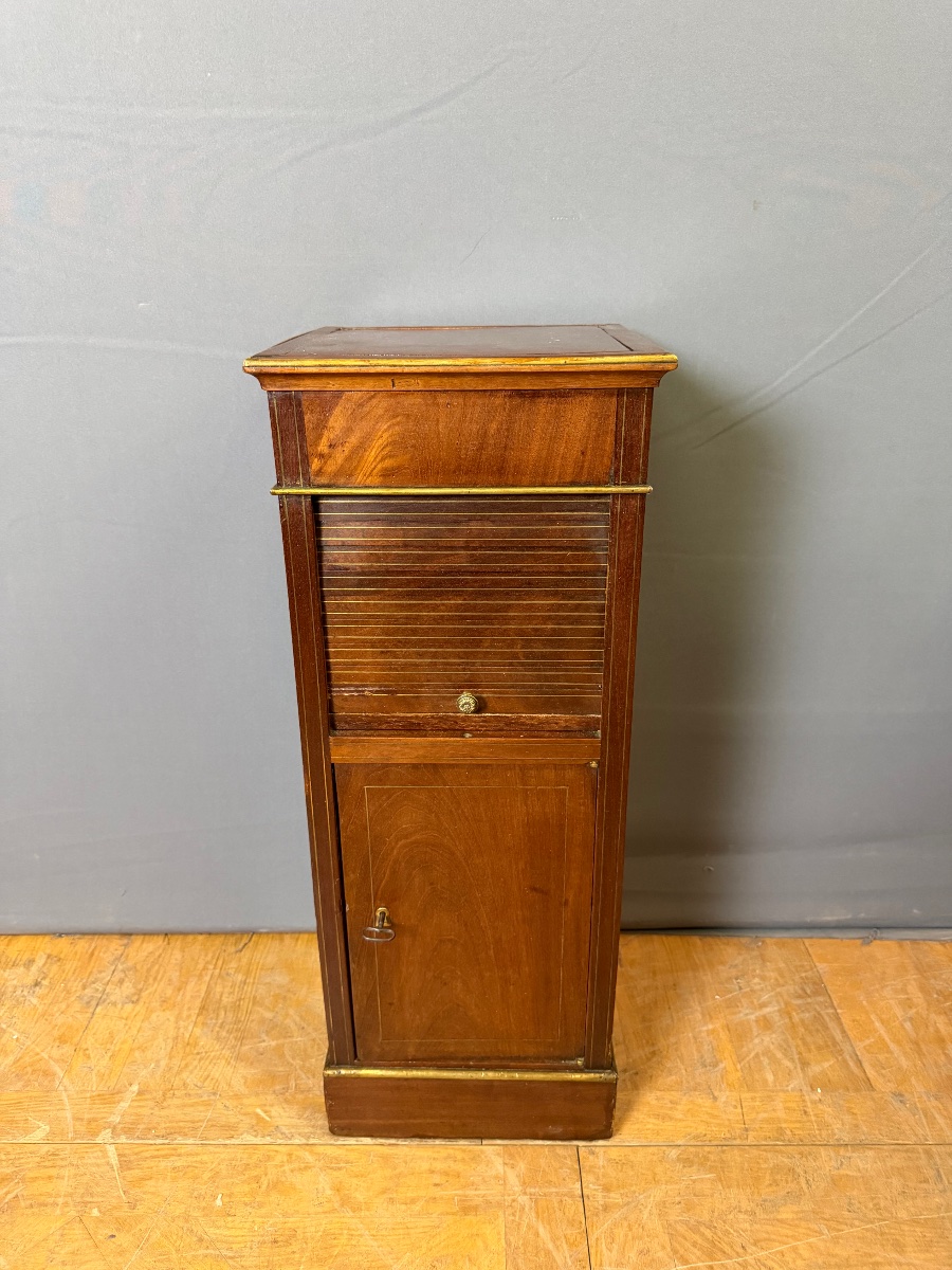 Chevet Directoire en Acajou et laiton