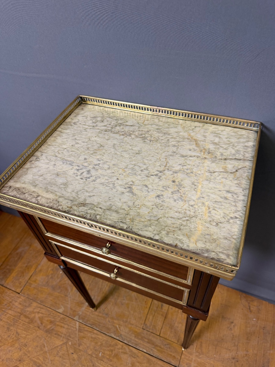 Chevet de style Louis XVI en acajou-photo-2