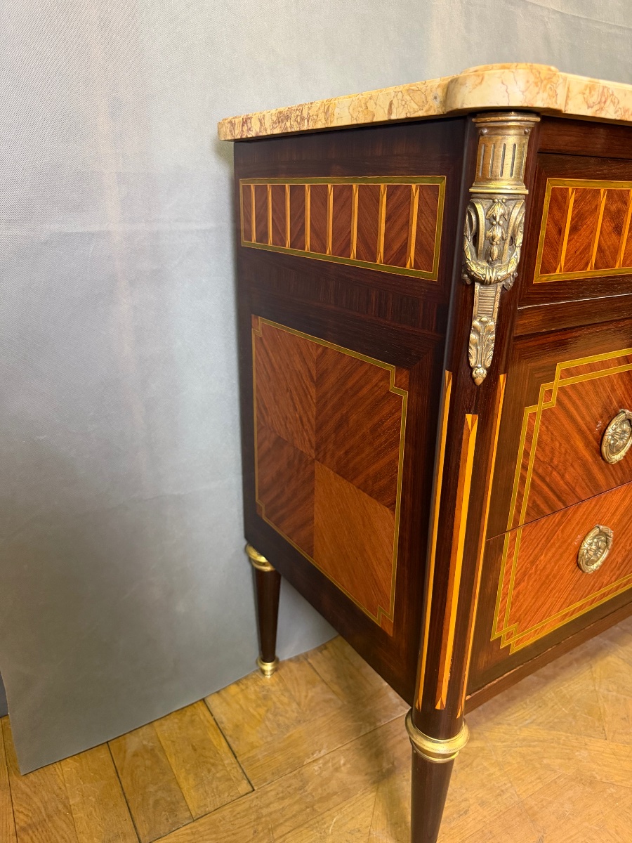 Louis XVI-style Chest Of Drawers, Late 19th Century-photo-3