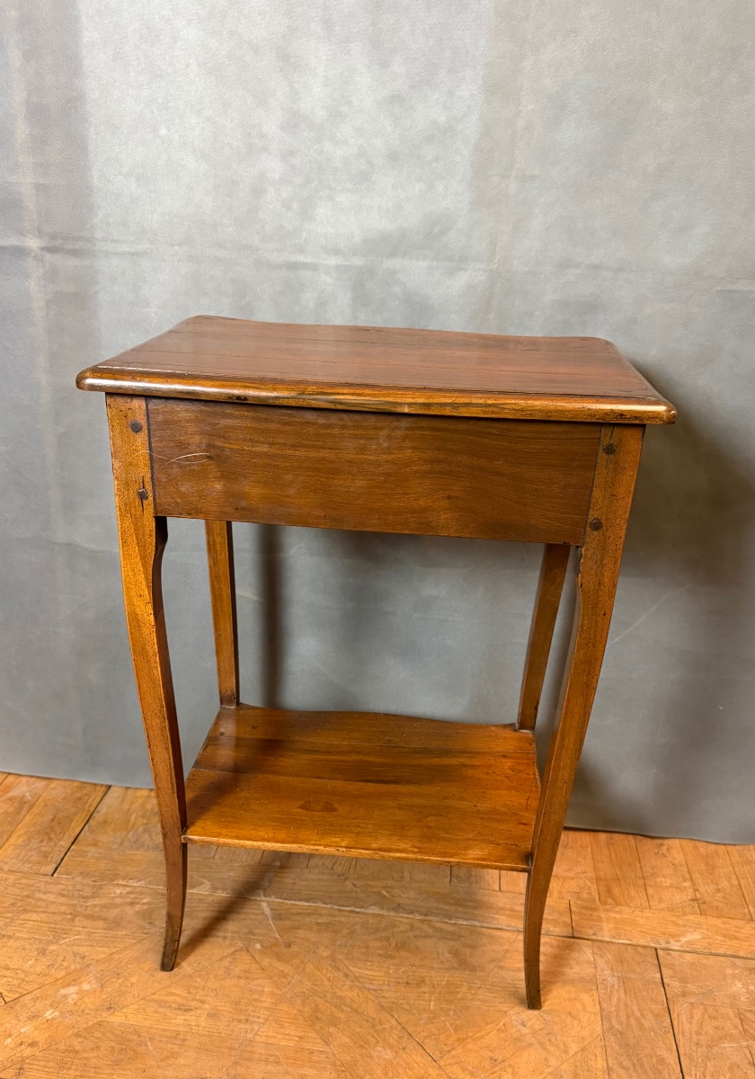 Paire de chevets de style Louis XV en Merisier-photo-4