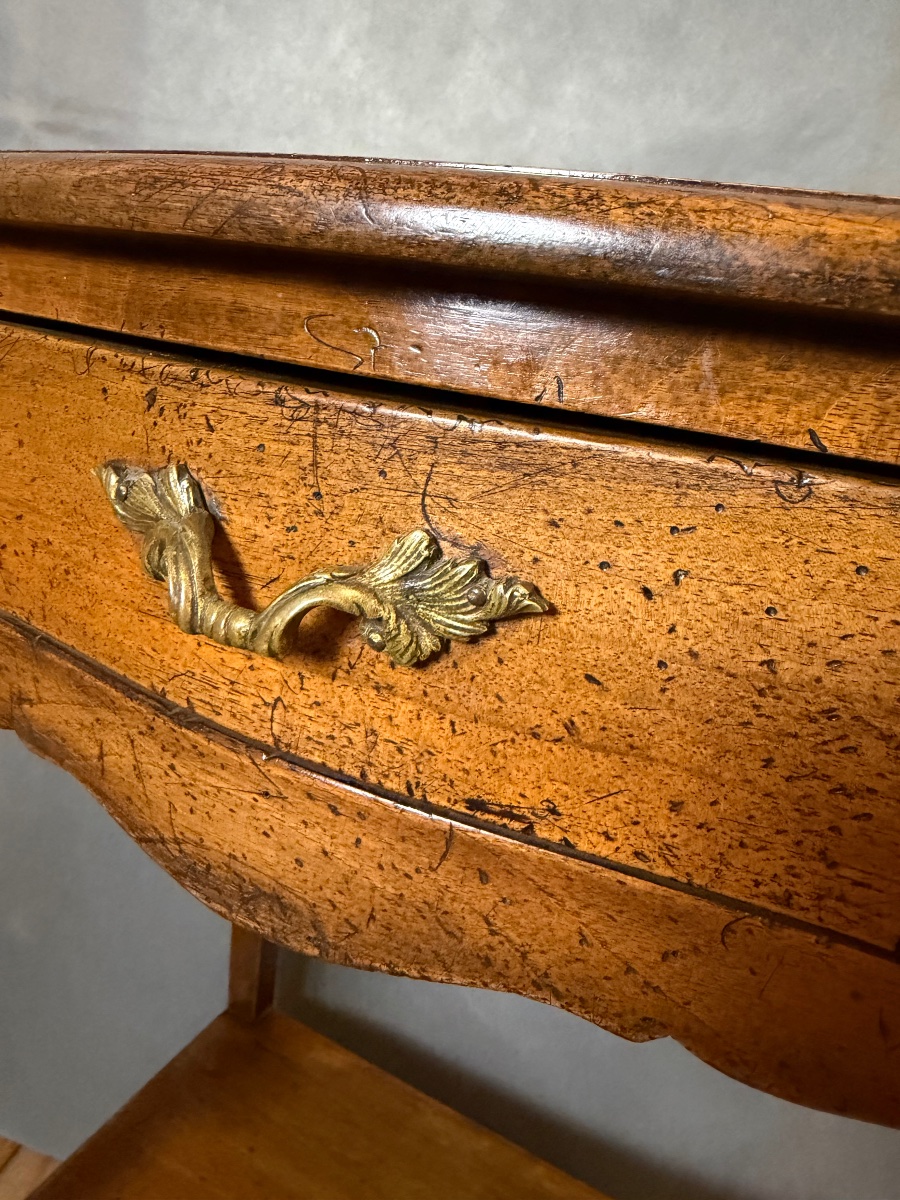 Paire de chevets de style Louis XV en Merisier-photo-2