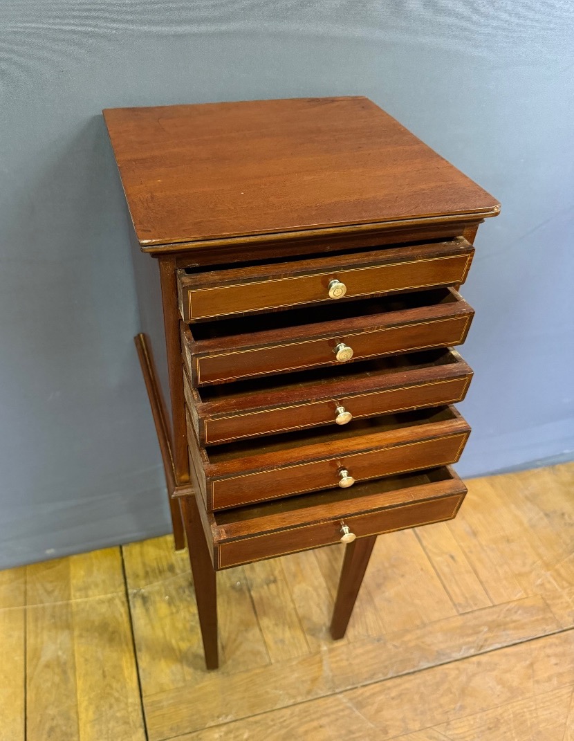 Louis XVI-style Nightstand With Five Drawers -photo-4