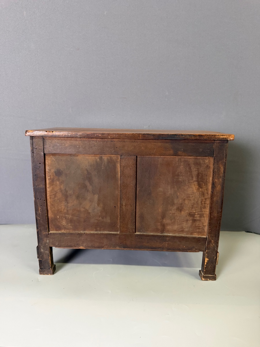 Commode de Maitrise Restauration En Noyer-photo-3