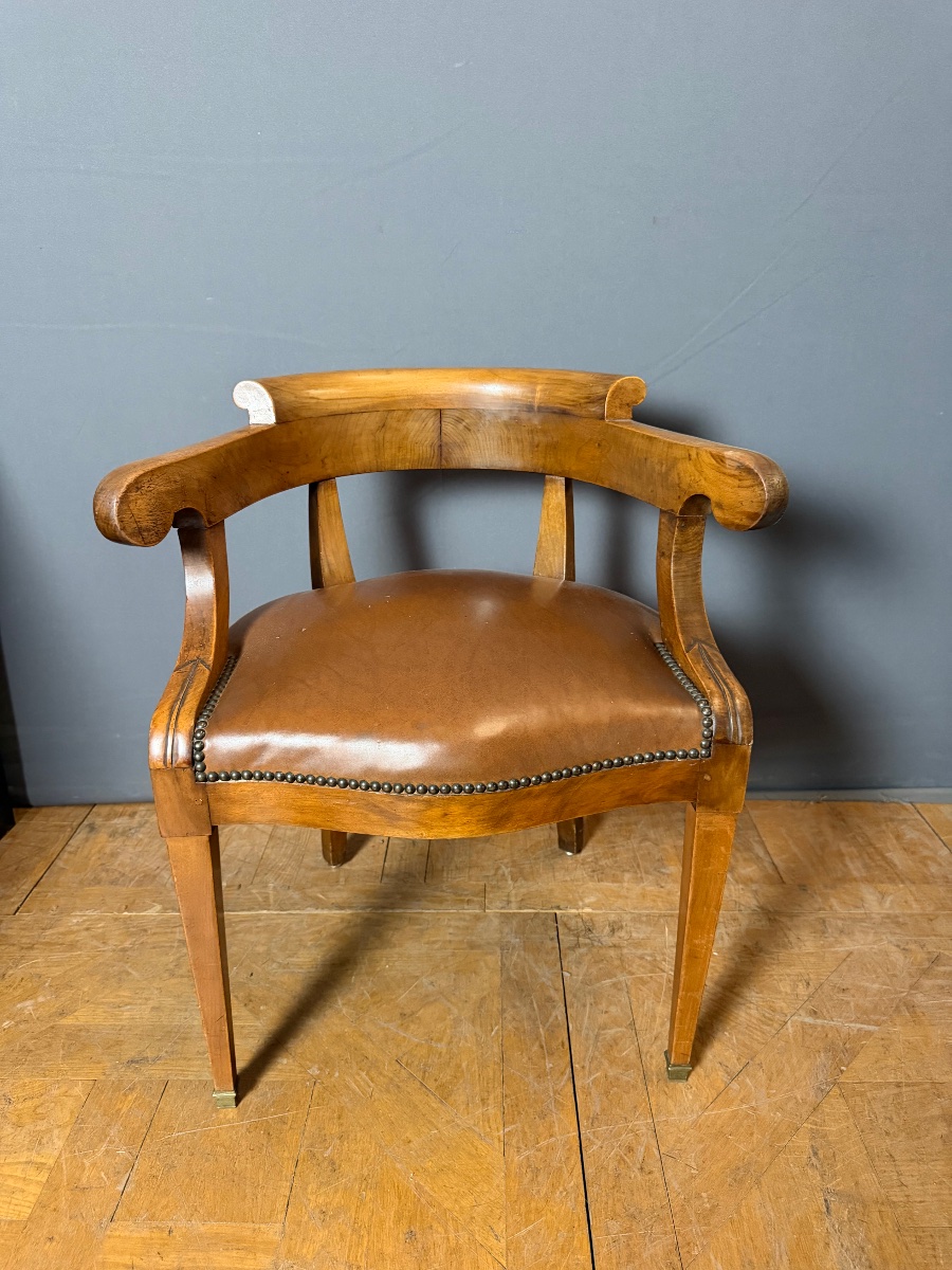 Fauteuil de bureau Restauration en Noyer 
