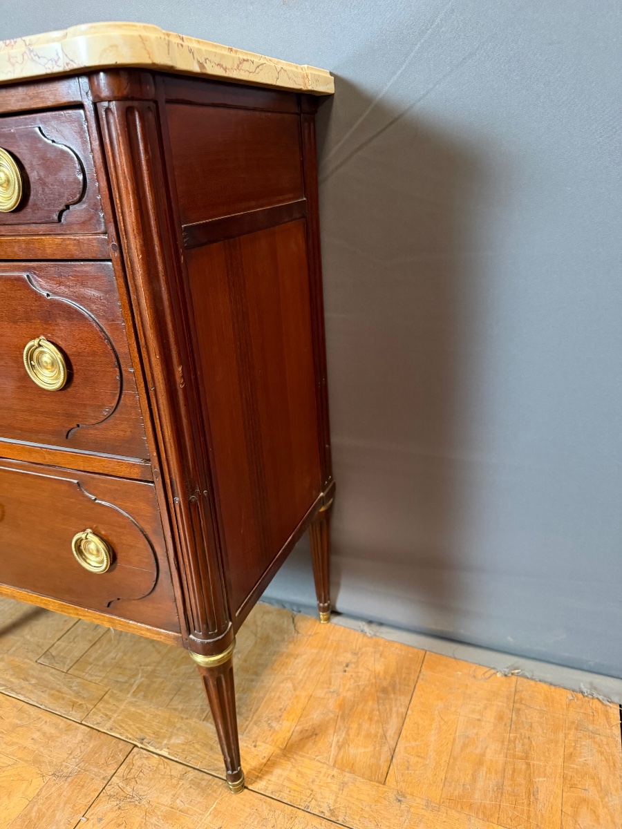 Louis XVI Chest Of Drawers Stamped "mailfert" -photo-3