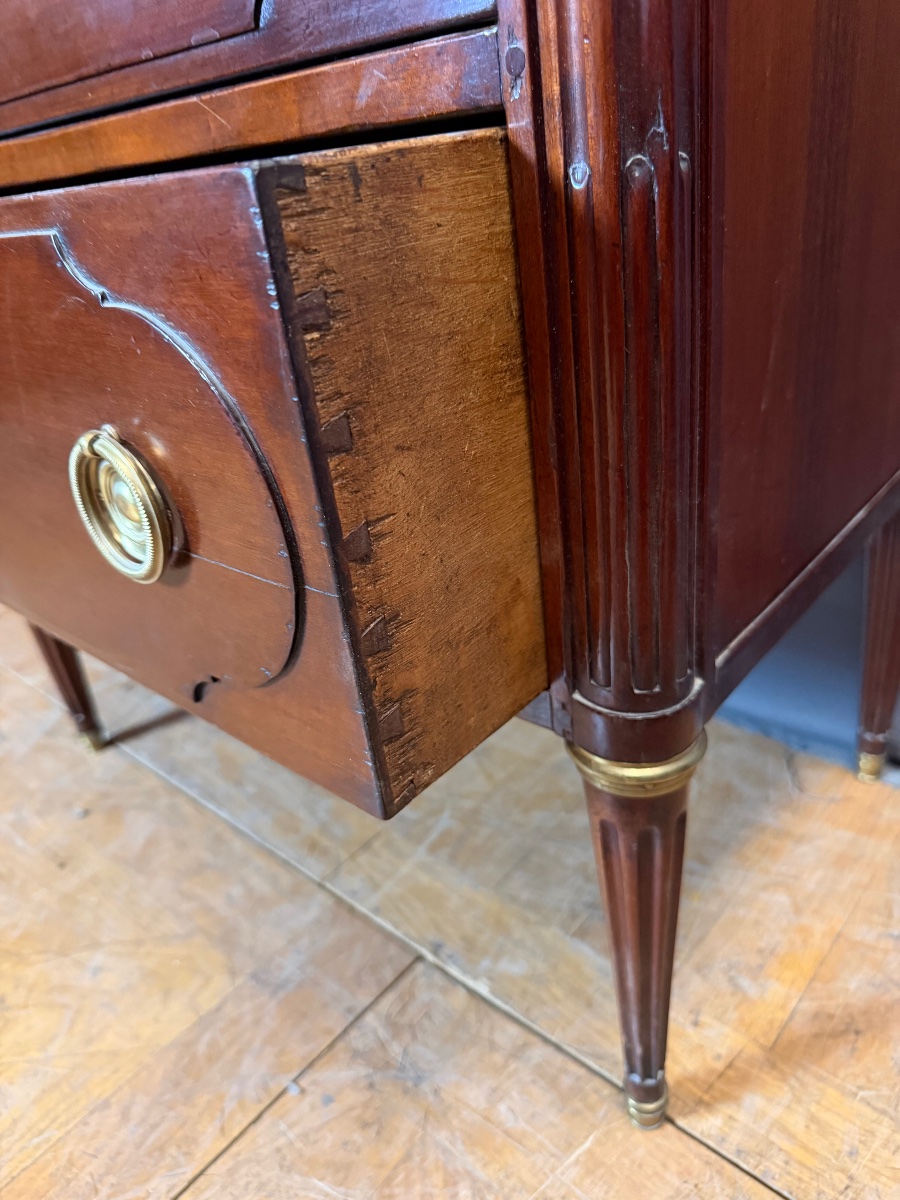 Louis XVI Chest Of Drawers Stamped "mailfert" -photo-4