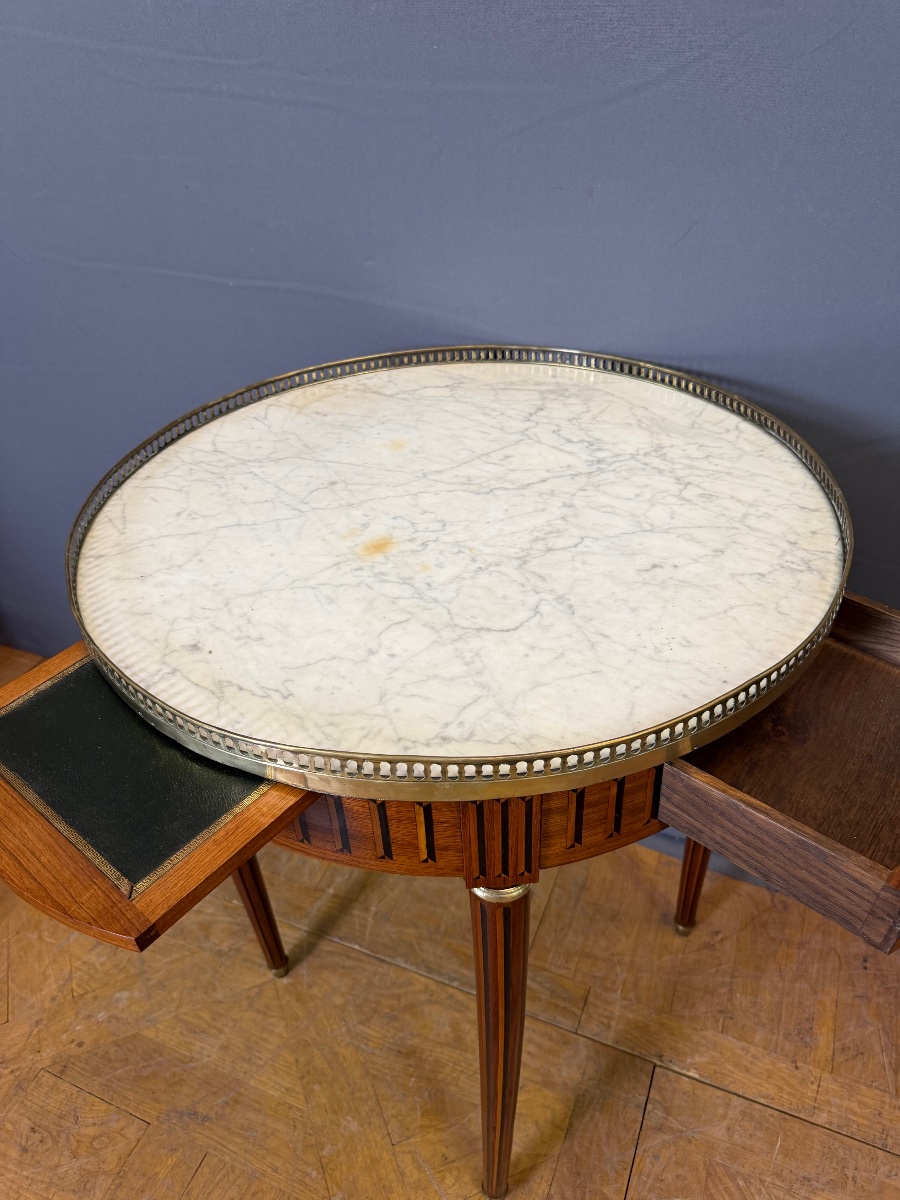 Louis XVI-style Rosewood Hot Water Bottle Table -photo-4