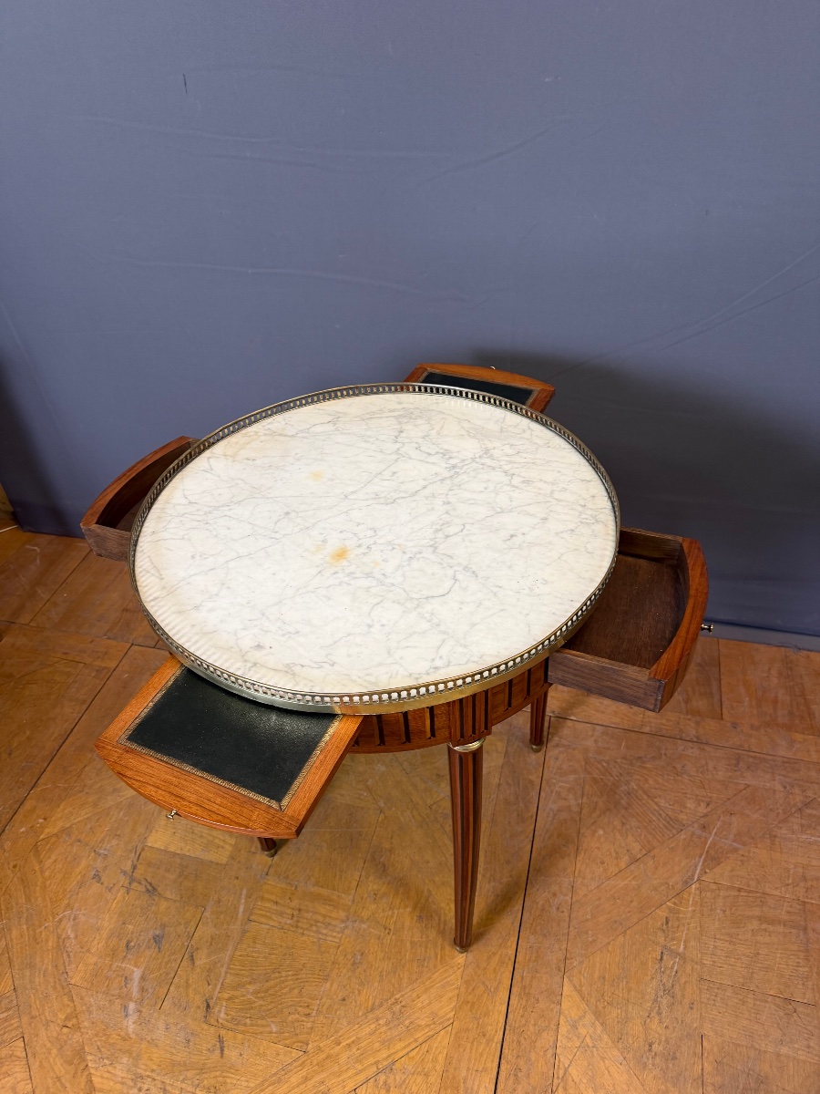 Louis XVI-style Rosewood Hot Water Bottle Table -photo-1