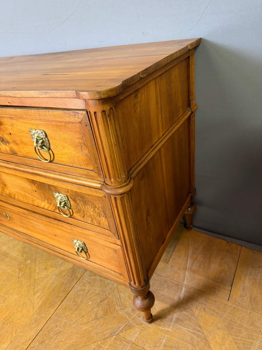 Commode d'époque Louis XVI en Noyer-photo-2