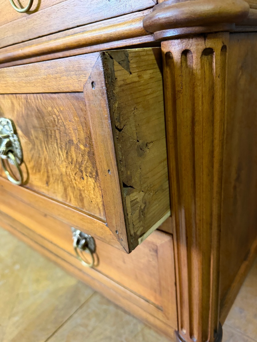 Commode d'époque Louis XVI en Noyer-photo-6
