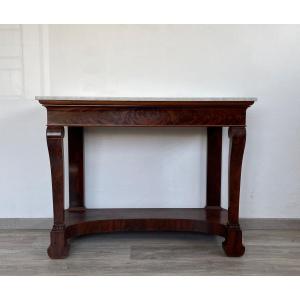 Restoration Period Console In Mahogany Veneer