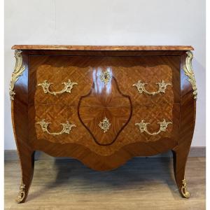 Louis XV Chest Of Drawers In Rosewood Circa 1920