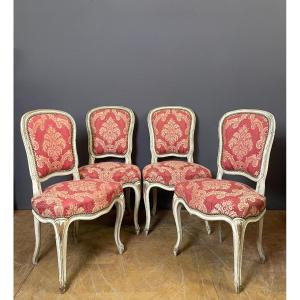 Louis XV Chairs In Polychrome Wood