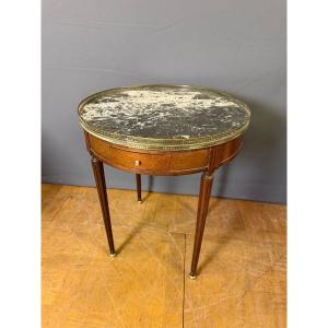 Louis XVI Mahogany Bouillotte Table, 20th Century