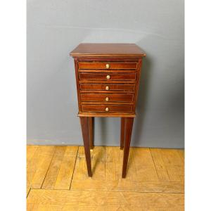 Louis XVI-style Nightstand With Five Drawers