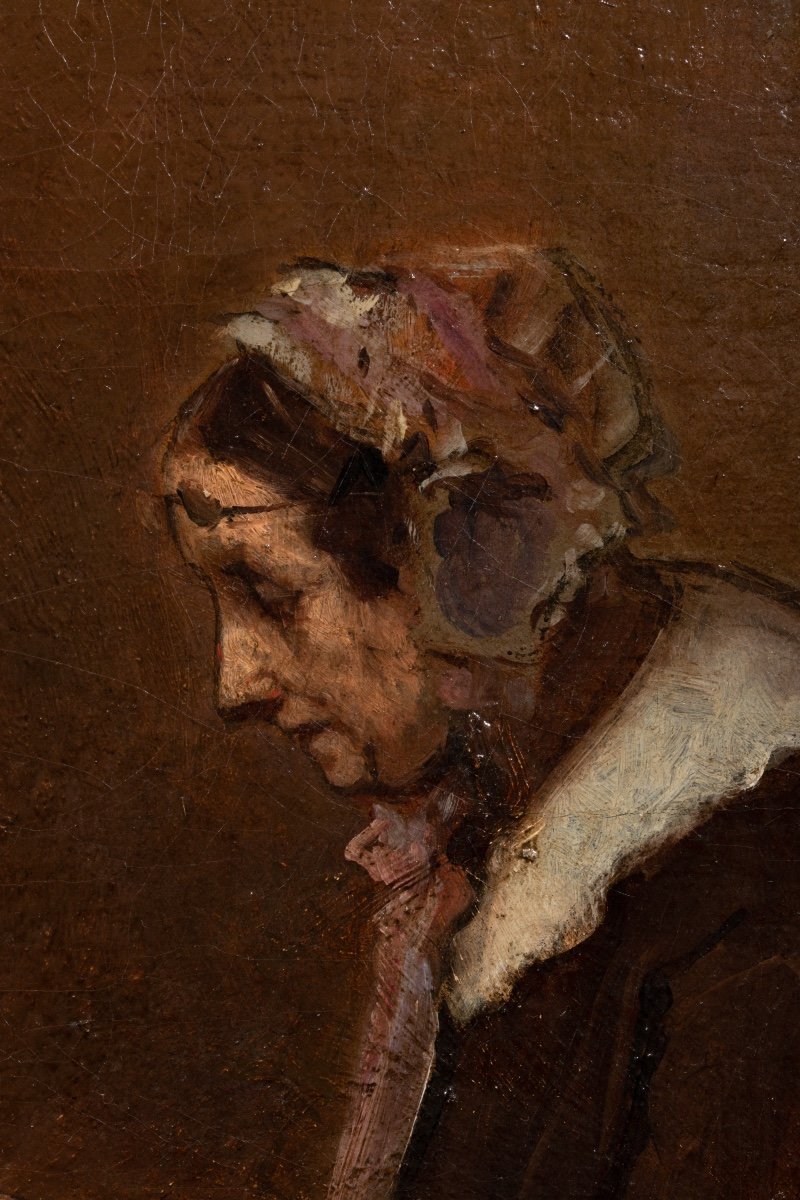 Théodule Augustin Ribot (1823 – 1891)  - La Leçon De Chant -photo-4