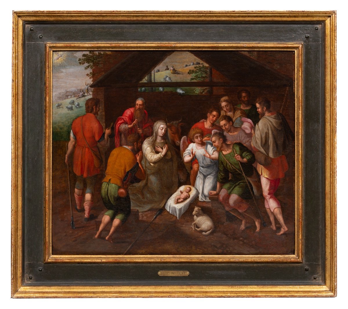 Gillis Mostaert ( Hulst 1534 – 1598 Anvers) Renaissance Flamande - Adoration Des Bergers