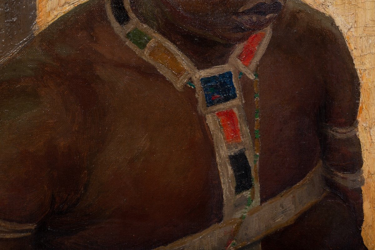 Alfred Richard Martin (1871 – 1939) - Portrait d'Une Jeune Fille Zouloue, Kwazulu - Natal-photo-3