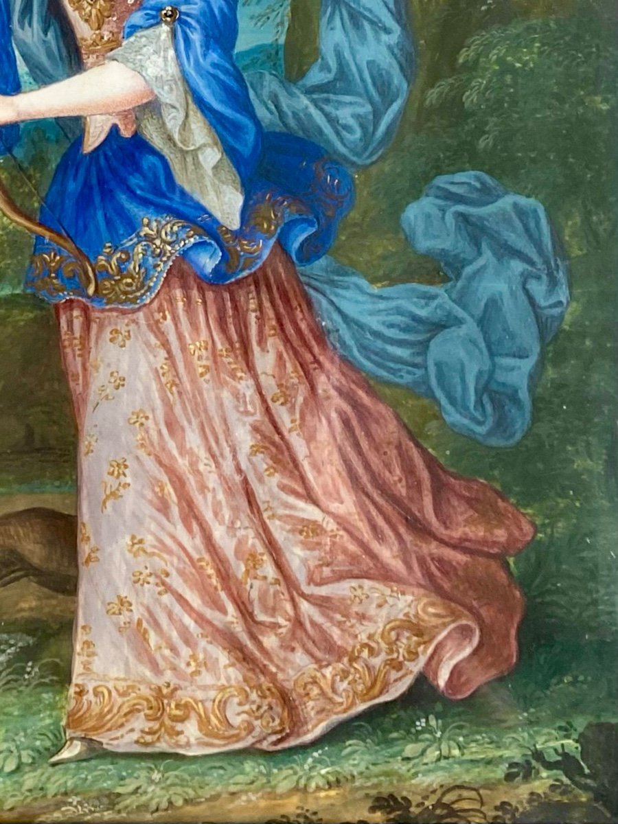 Diana, Goddess Of The Hunt - French School, Circa 1660-photo-4