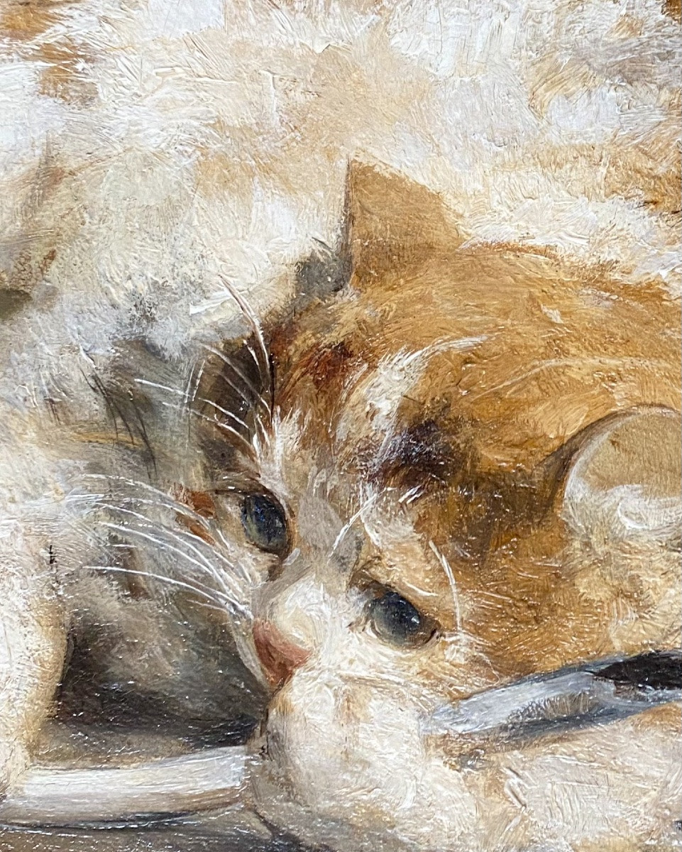 Charles Van Den Eycken  (1859 – Bruxelles – 1923) -  ﻿'﻿ L’écrivain ' (1913)-photo-1