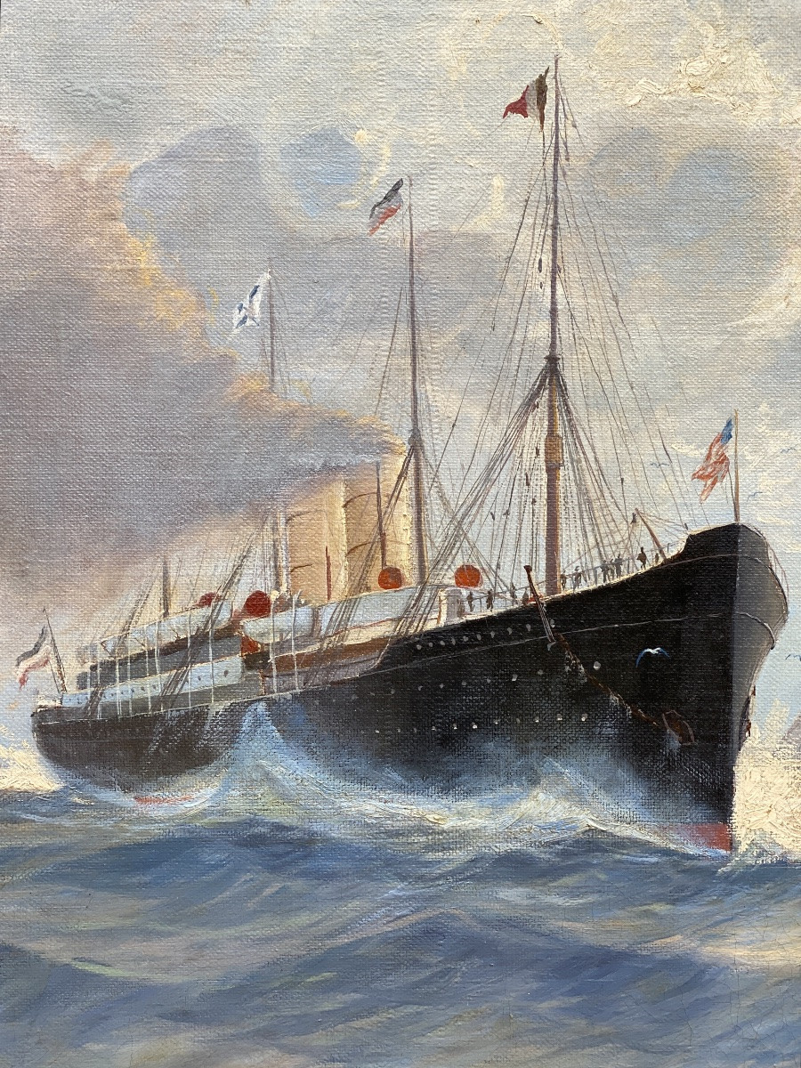 Hans Hörnigk (berlin 1878 – 1955 Leipzig) – “white Cliffs”-photo-4