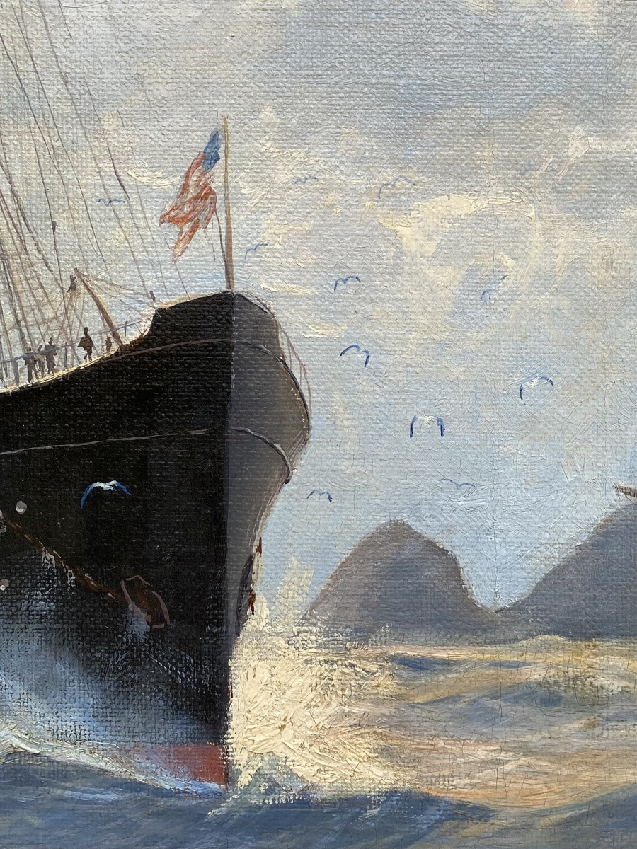 Hans Hörnigk (berlin 1878 – 1955 Leipzig) – “white Cliffs”-photo-2