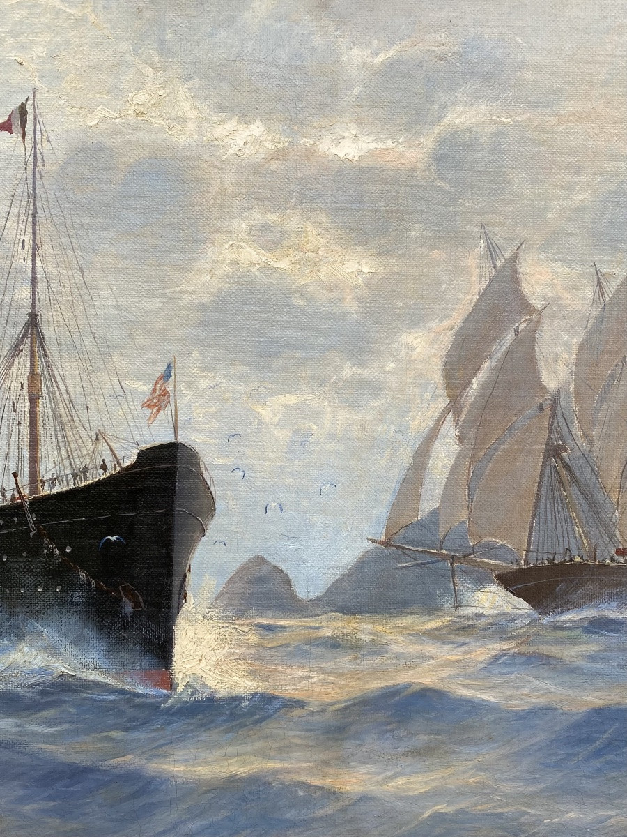 Hans Hörnigk (berlin 1878 – 1955 Leipzig) – “white Cliffs”-photo-3