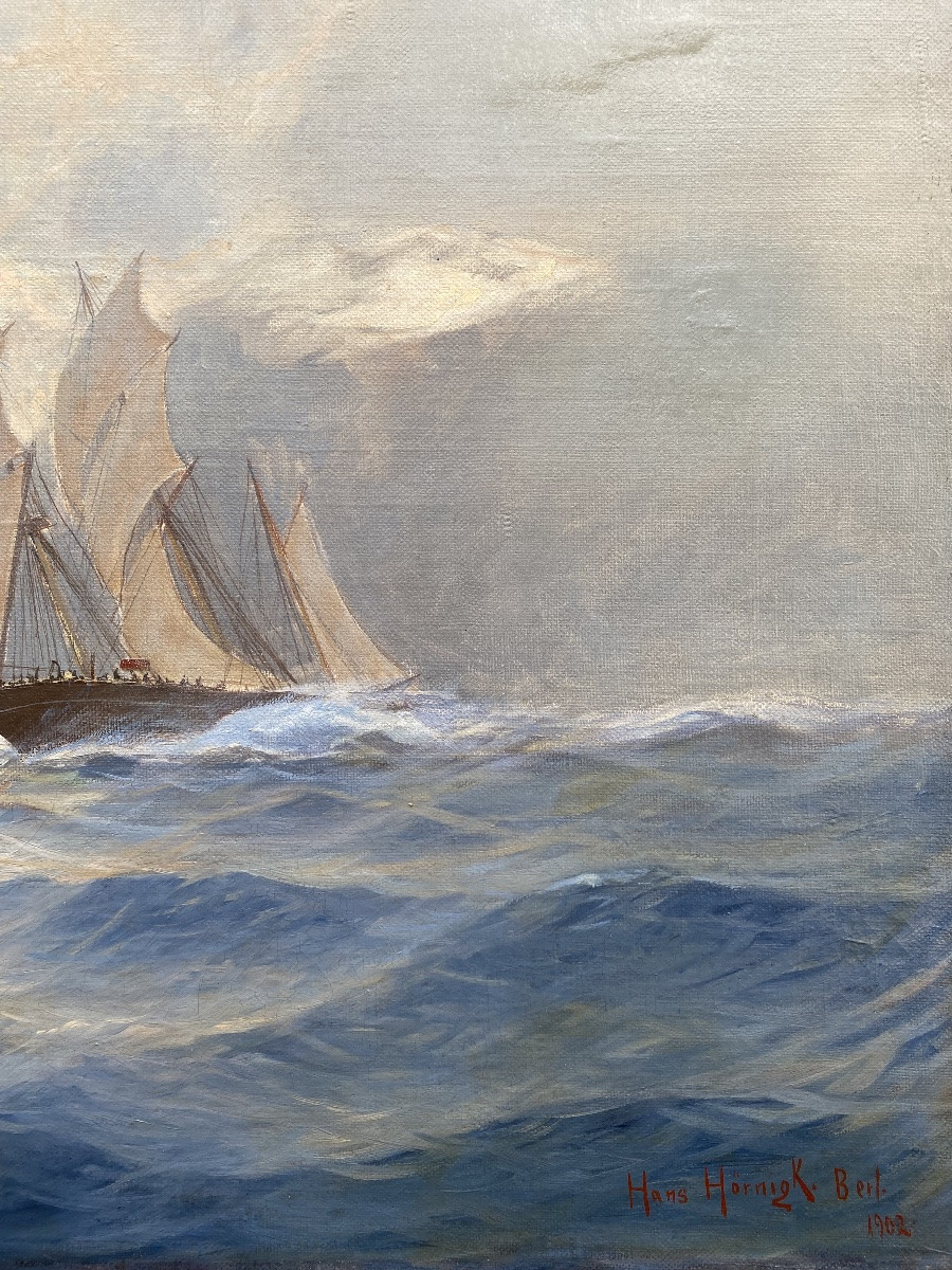 Hans Hörnigk (berlin 1878 – 1955 Leipzig) – “white Cliffs”-photo-5