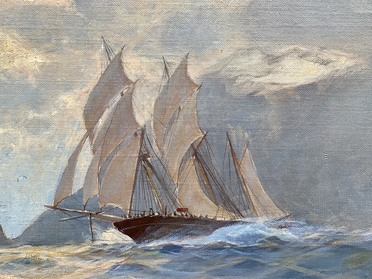 Hans Hörnigk (berlin 1878 – 1955 Leipzig) – “white Cliffs”-photo-6