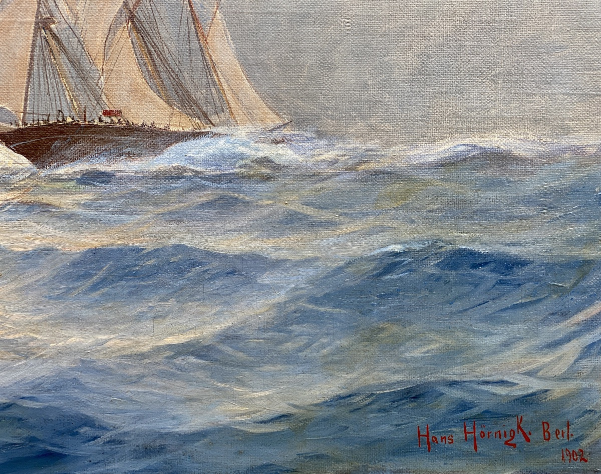 Hans Hörnigk (berlin 1878 – 1955 Leipzig) – “white Cliffs”-photo-7