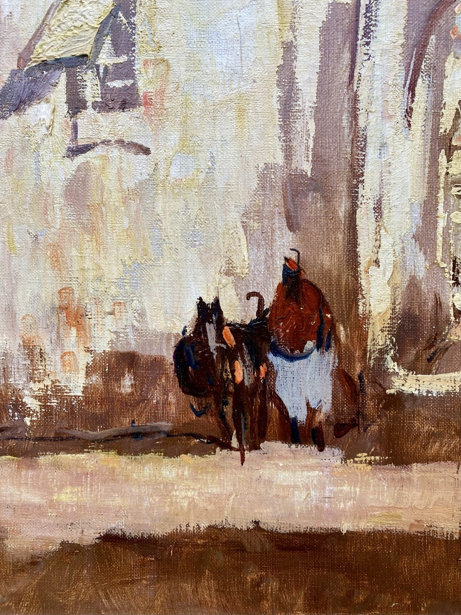 Henri Joseph Pauwels (1903 – 1983) - Scène de rue orientale-photo-5