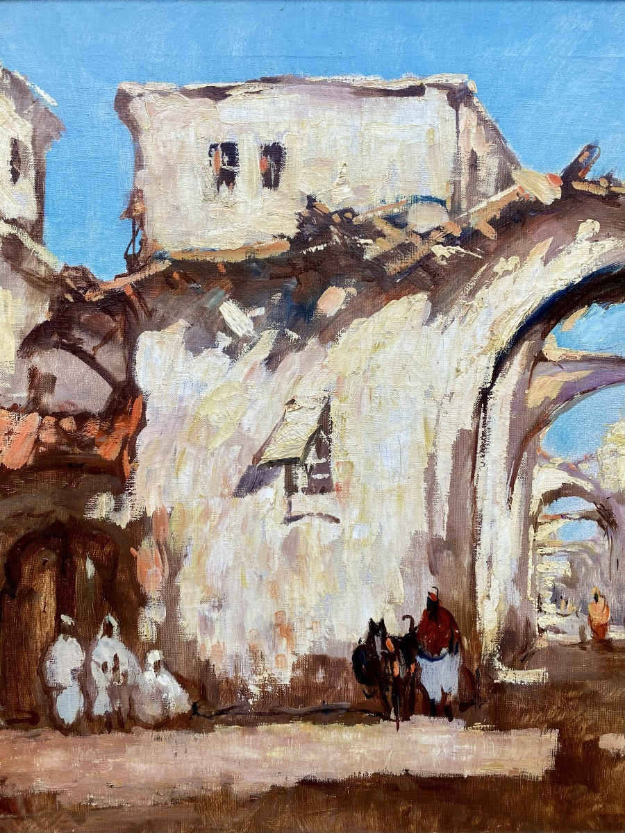 Henri Joseph Pauwels (1903 – 1983) - Scène de rue orientale-photo-7