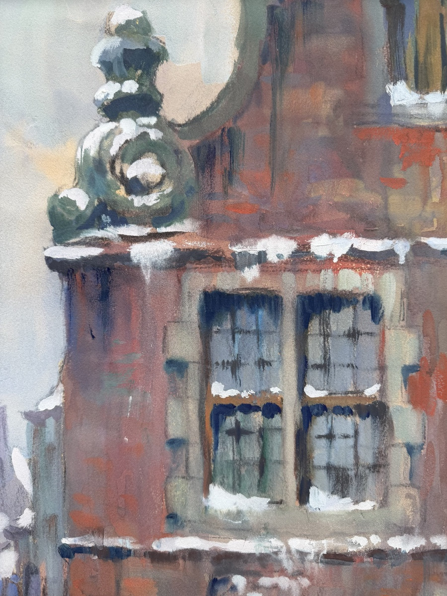 Jules Van De Leene ( 1887 – 1962 ) - ' The Belfry Of Bruges '-photo-3