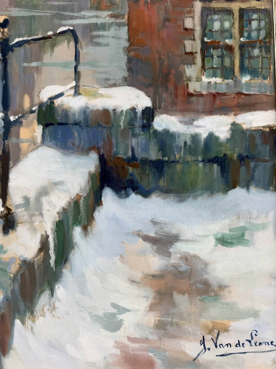 Jules Van De Leene ( 1887 – 1962 ) - ' The Belfry Of Bruges '-photo-6