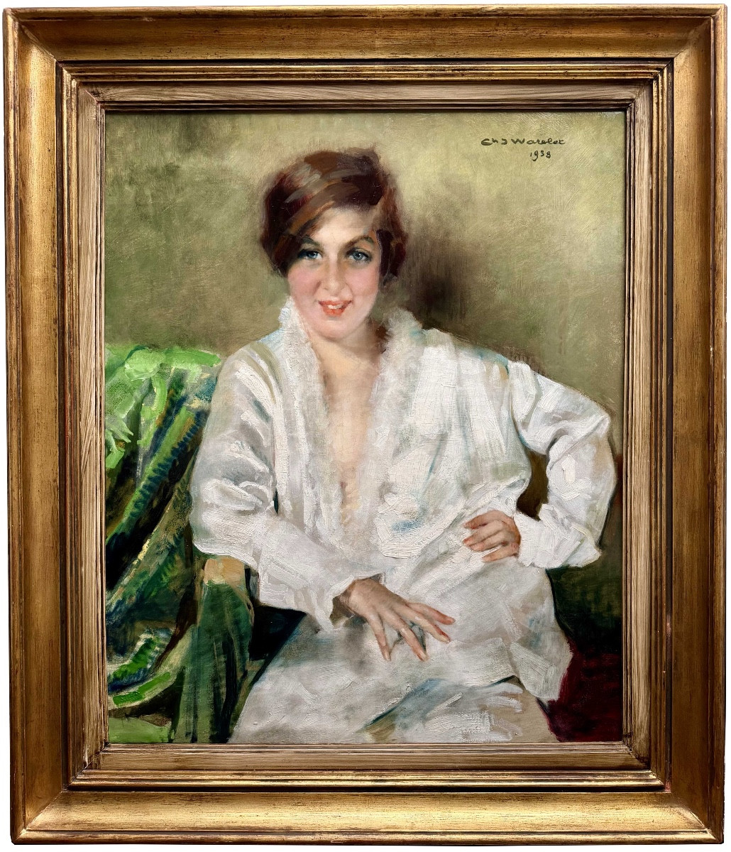 Charles Joseph Watelet ( Beauraing 1867 – 1954 Brussels ) - ' Lady In White '