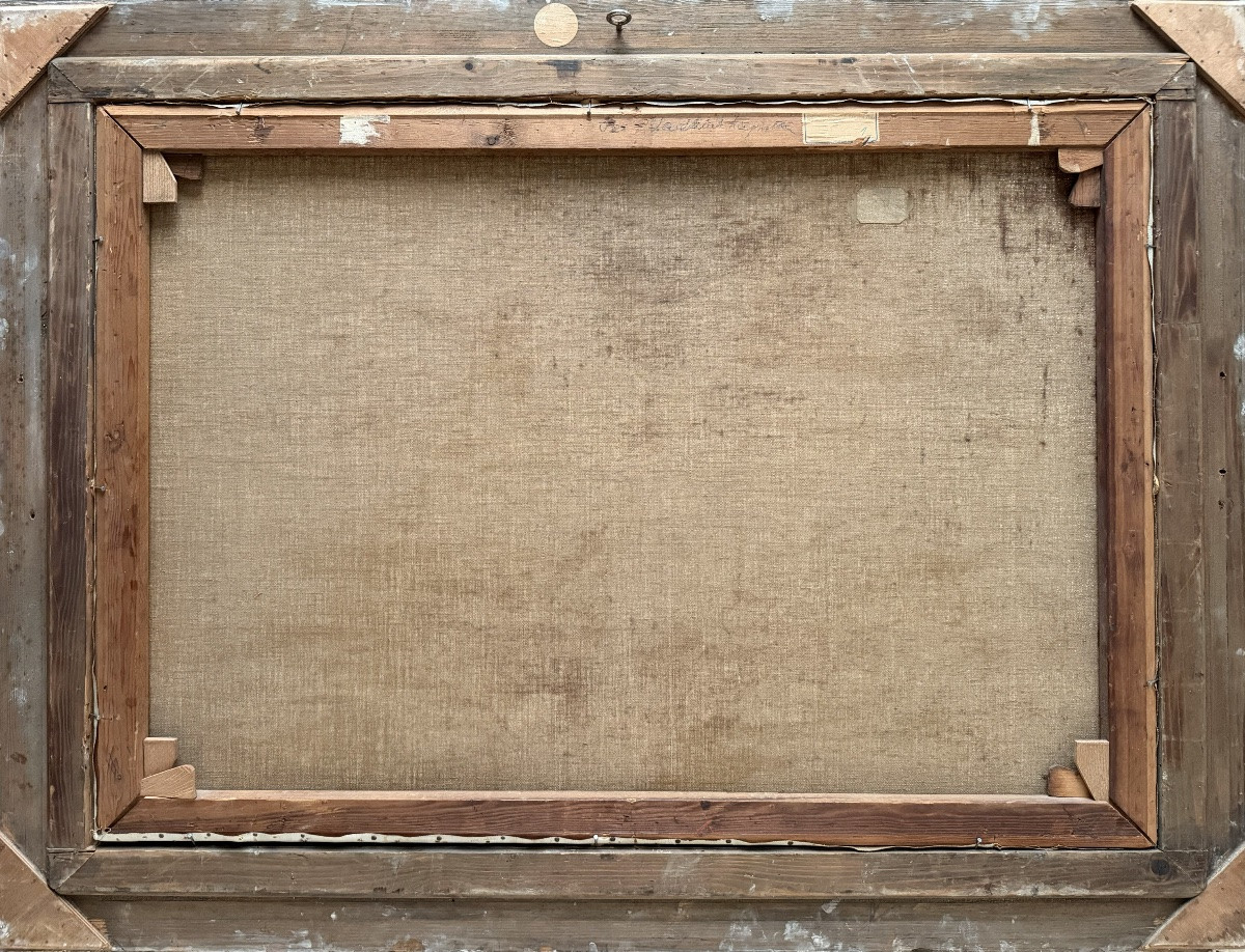 József Pálfy ( 1864 – 1934 ) - ' Vol d’automne des oies sauvages '-photo-8