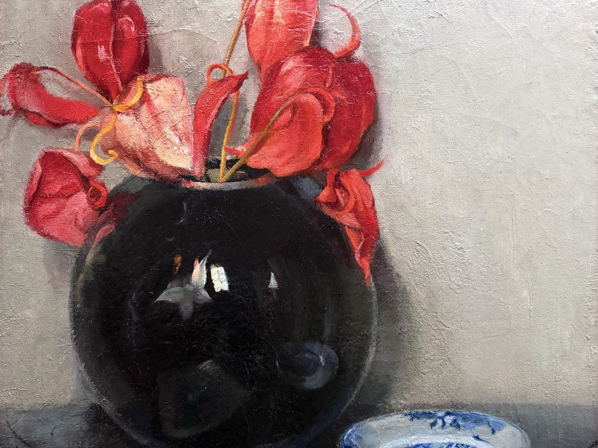 Robertine Devooght ( 1904 – Bruges – 1979 ) - « Le Vase Noir »-photo-4