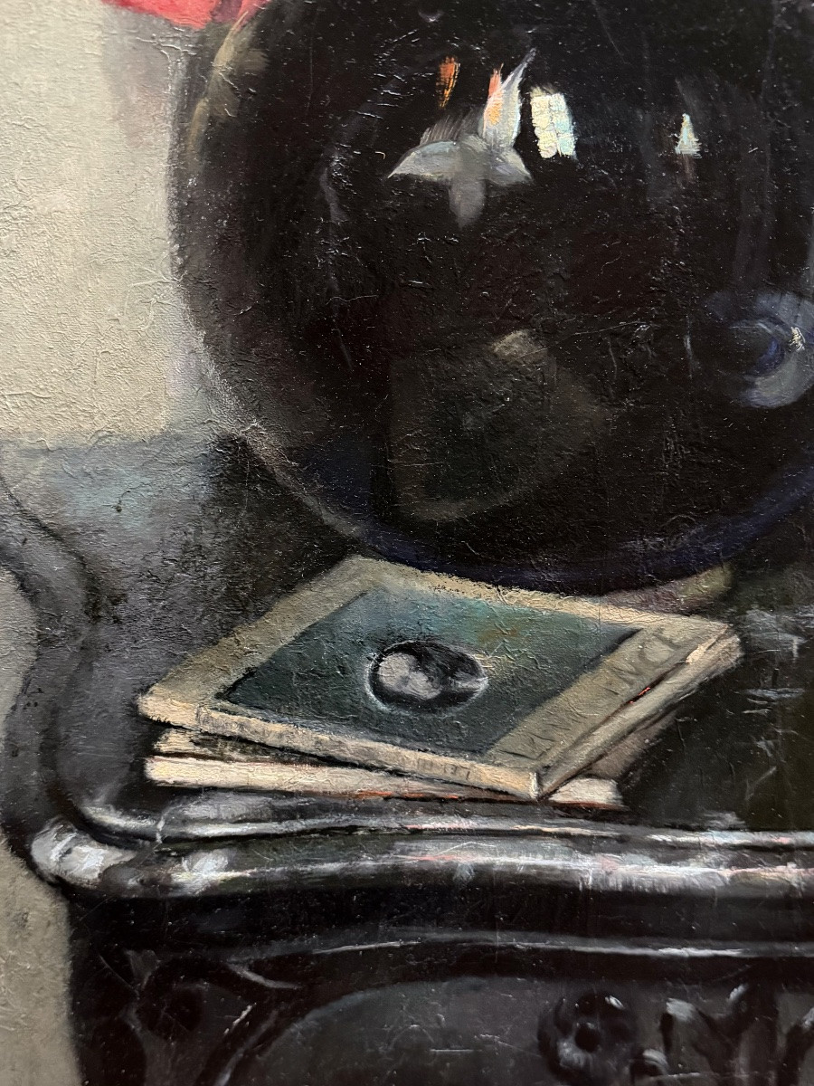 Robertine Devooght ( 1904 – Bruges – 1979 ) - « Le Vase Noir »-photo-6