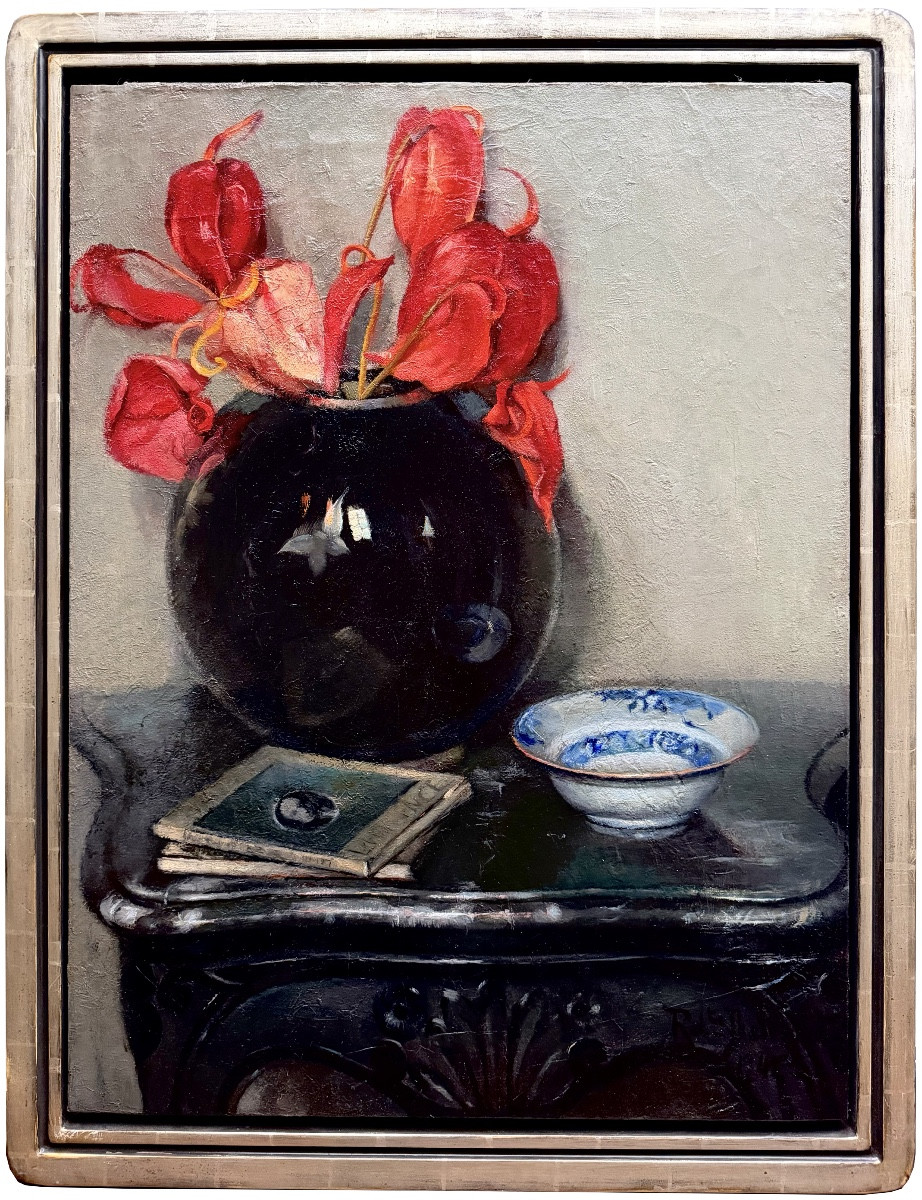 Robertine Devooght ( 1904 – Bruges – 1979 ) - « Le Vase Noir »