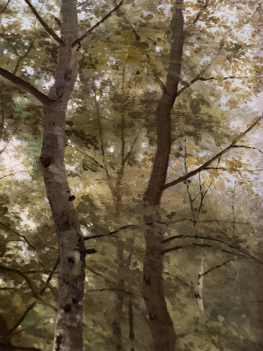 Ferdinand De Prins ( Brecht 1859 – 1908 Reet ) - ' Un paysage de la campagne flamande '-photo-8