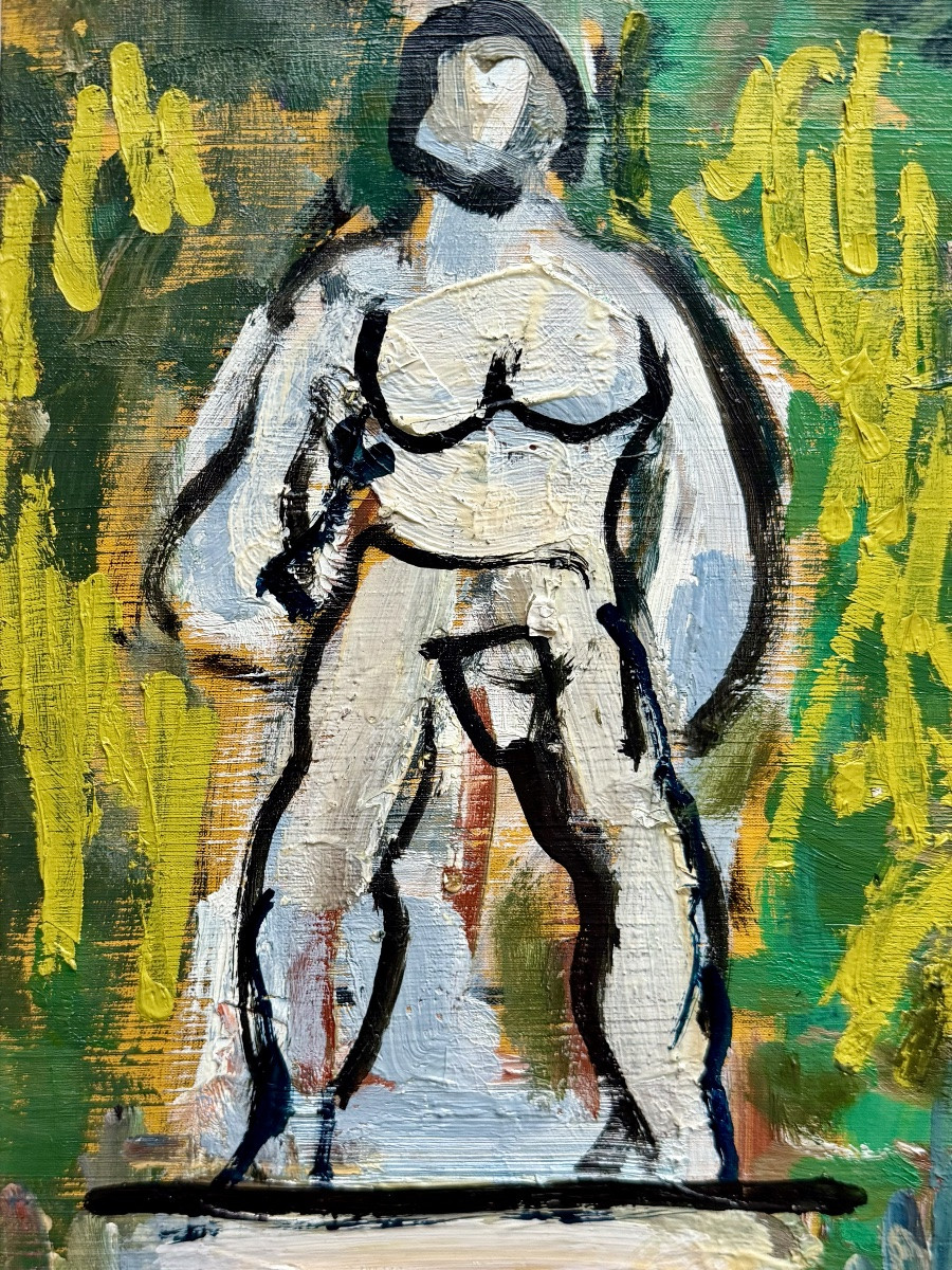 Henri Victor Wolvens ( Brussels 1896 – 1977 Bruges ) - ' La Terrasse '-photo-3