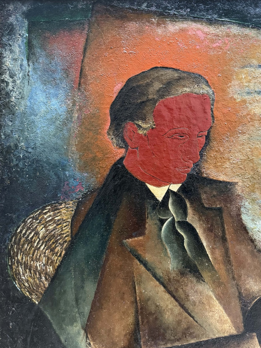 Marc Mendelson ( London 1915 - 2013 Brussels ) -  ' Red Violinist '-photo-3