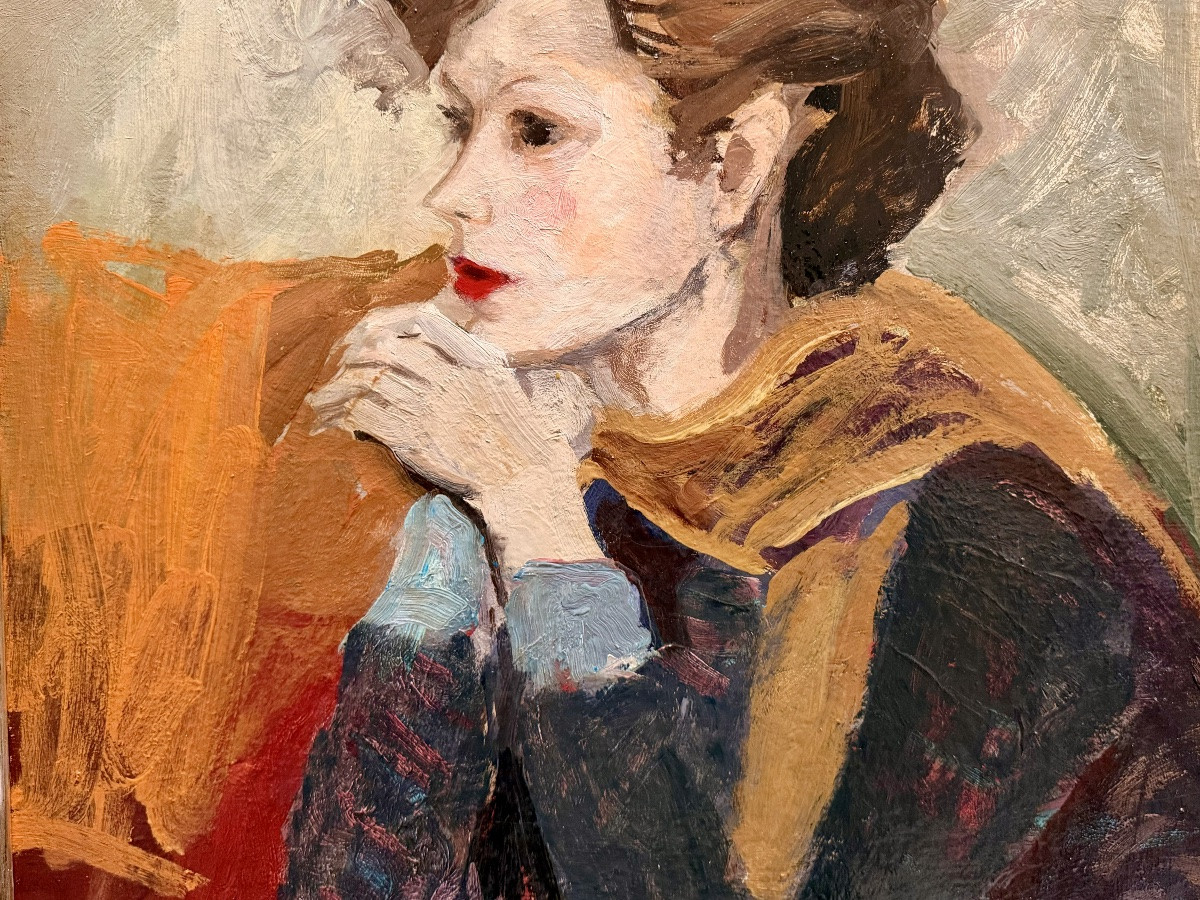 Cesare Monti ( Brescia 1891 - 1959 Bellano) -  ' Studio Di Figura '-photo-1