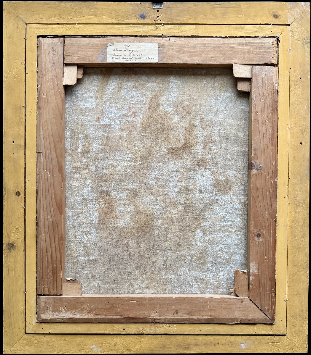 Cesare Monti ( Brescia 1891 - 1959 Bellano) -  ' Studio Di Figura '-photo-8